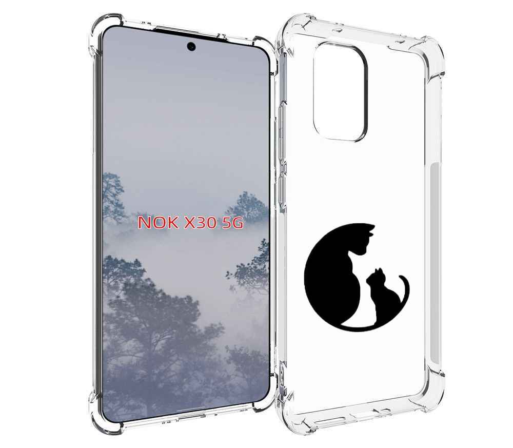 

Чехол MyPads коты в полукруге для Nokia X30 5G, Tocco