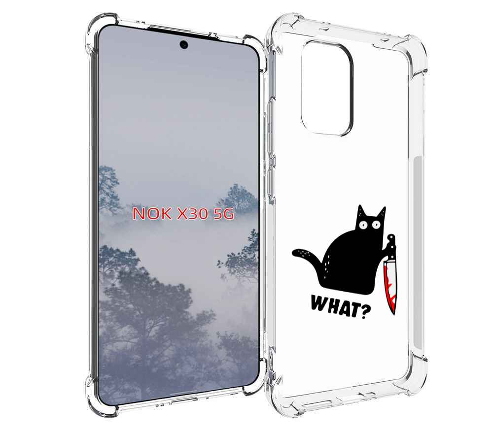 

Чехол MyPads котик-убийца для Nokia X30 5G, Tocco
