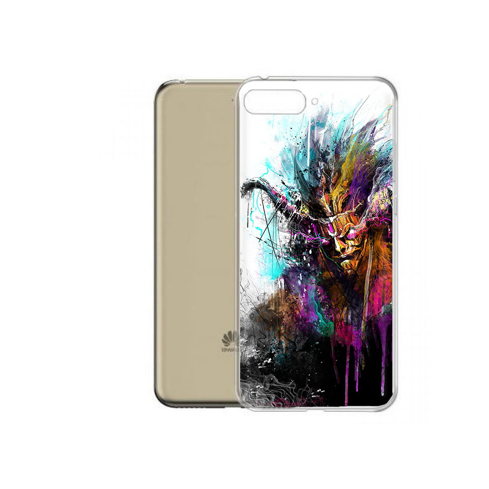 

Чехол MyPads Tocco для Honor 7A Pro яркий дьявол (PT114064.46.709), Прозрачный, Tocco