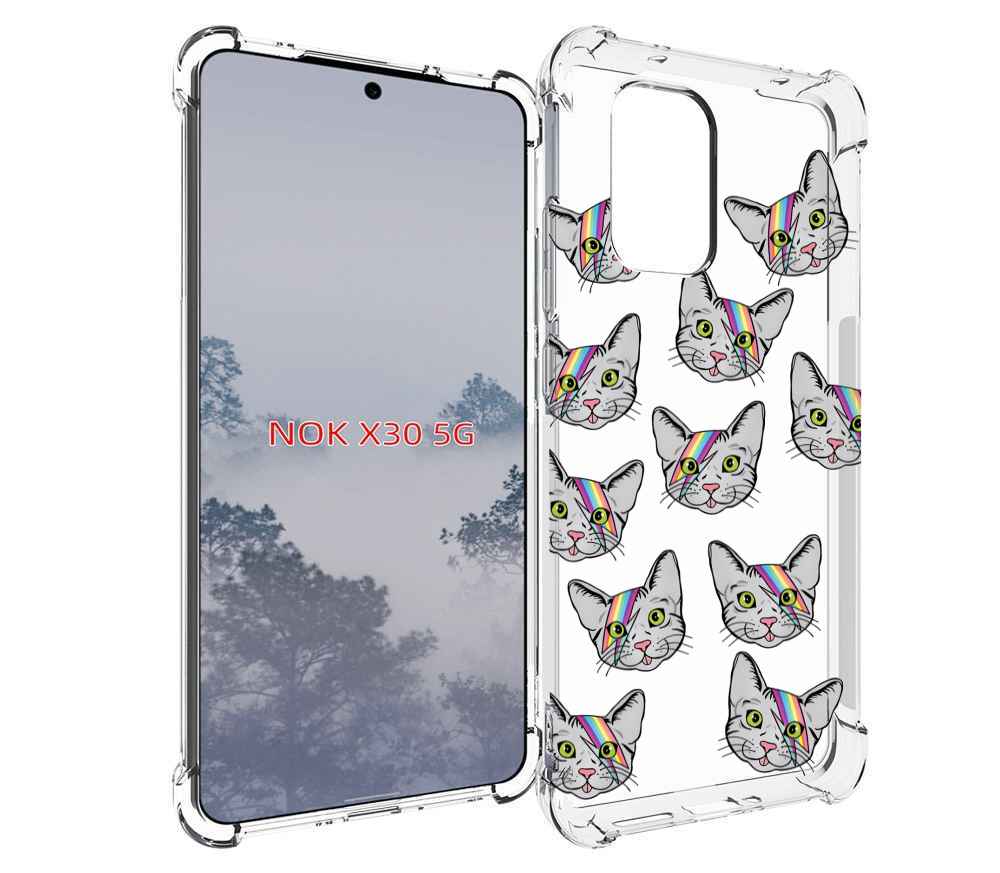 

Чехол MyPads кот-с-молнией-на-лбу для Nokia X30 5G, Tocco