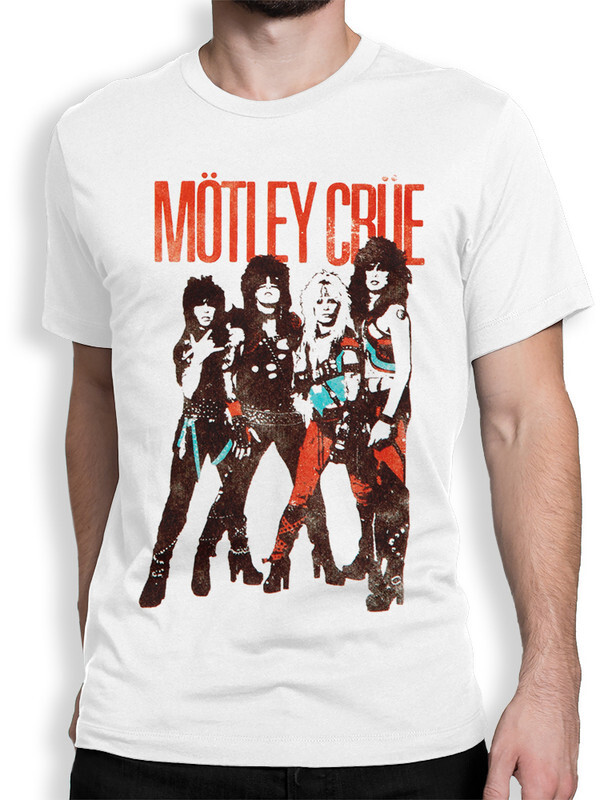 фото Футболка мужская design heroes motley crue белая xs