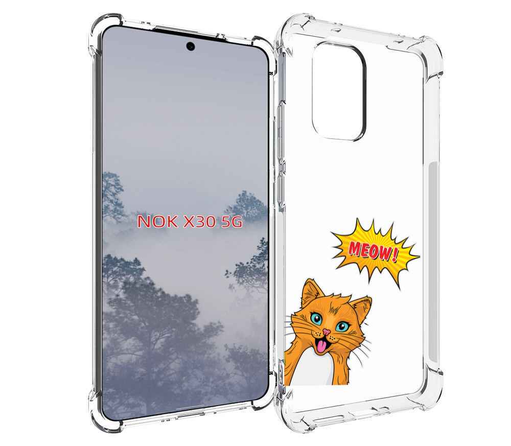 

Чехол MyPads кот-мяу детский для Nokia X30 5G, Tocco