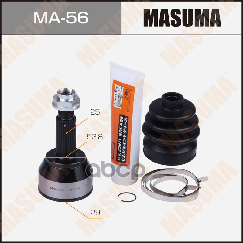 

Шрус Masuma 29 Х 53,8 Х 25 Masuma арт. MA56