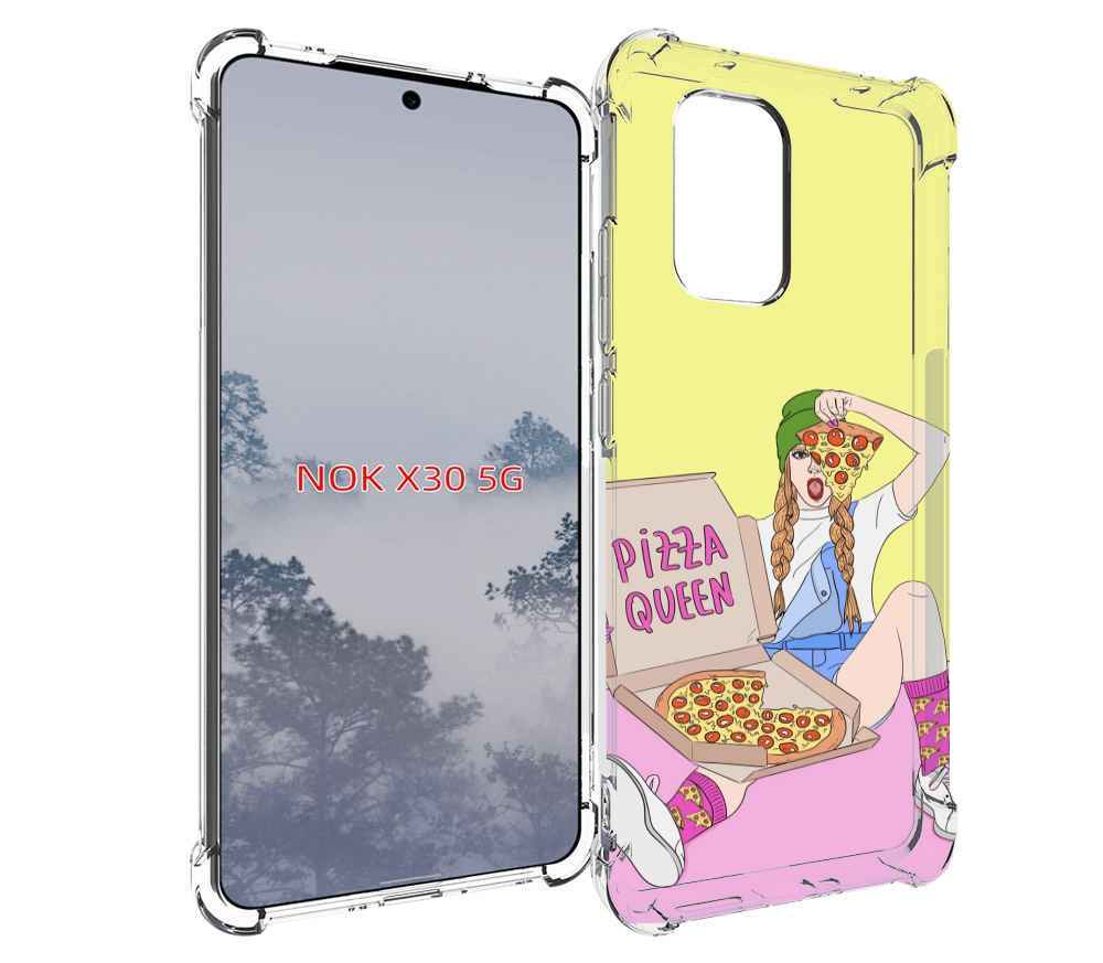 

Чехол MyPads королева-пиццы женский для Nokia X30 5G, Tocco