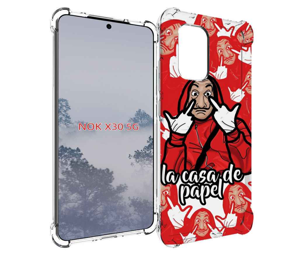 

Чехол MyPads комикс-бумажный-дом для Nokia X30 5G, Tocco