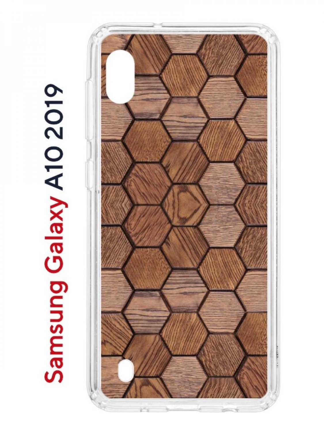 Чехол на Samsung Galaxy A10 2019 Kruche Print Текстура орех, противоударный бампер
