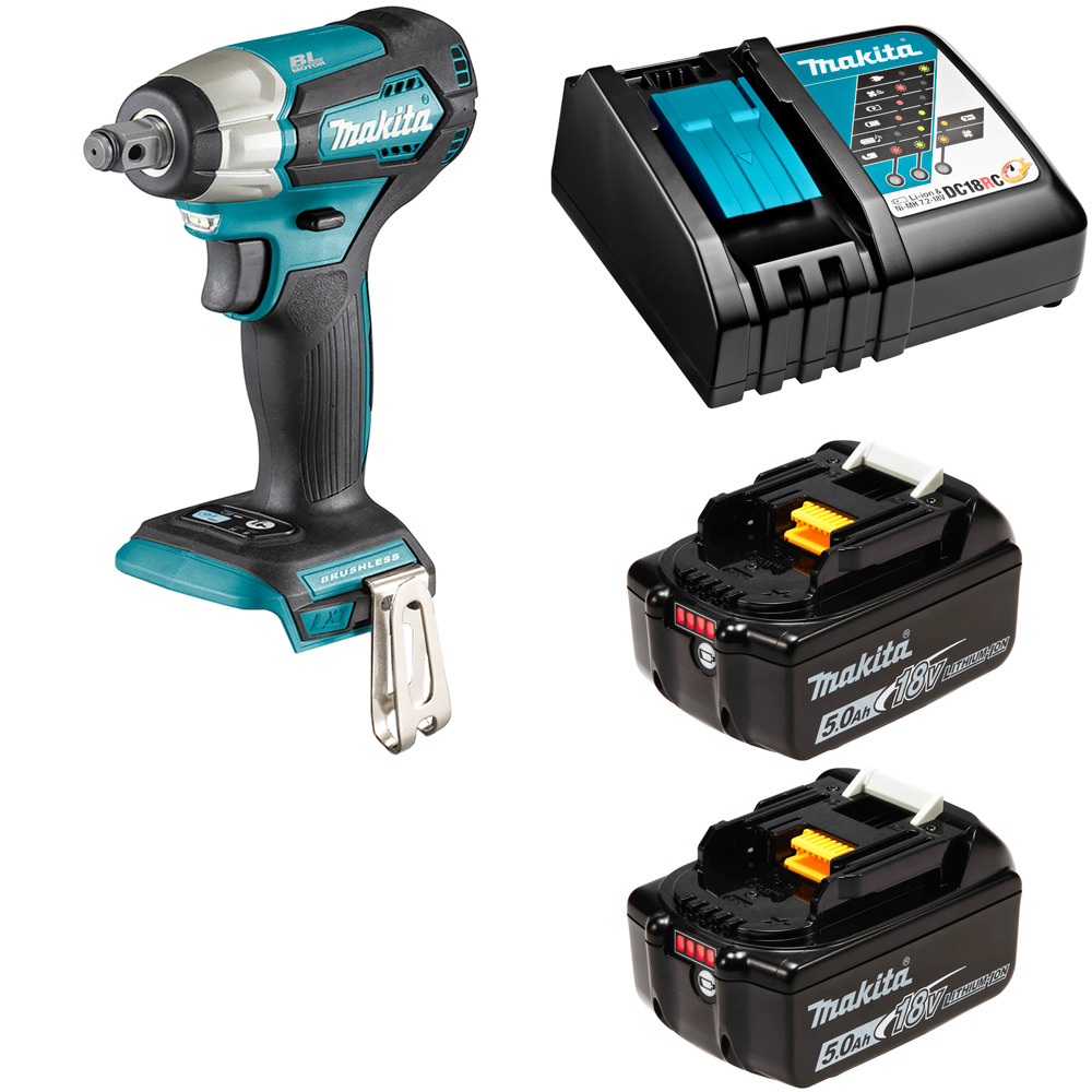 

Гайковерт Makita DTW181RTE аккумуляторный, 2x5Ач, з/у, DTW181RTE