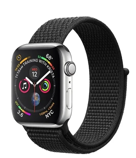 Ремешок DF iNylonBand-02 для Apple Watch Series 3/4/5/6/SE Black (DF INYLONBAND-02)