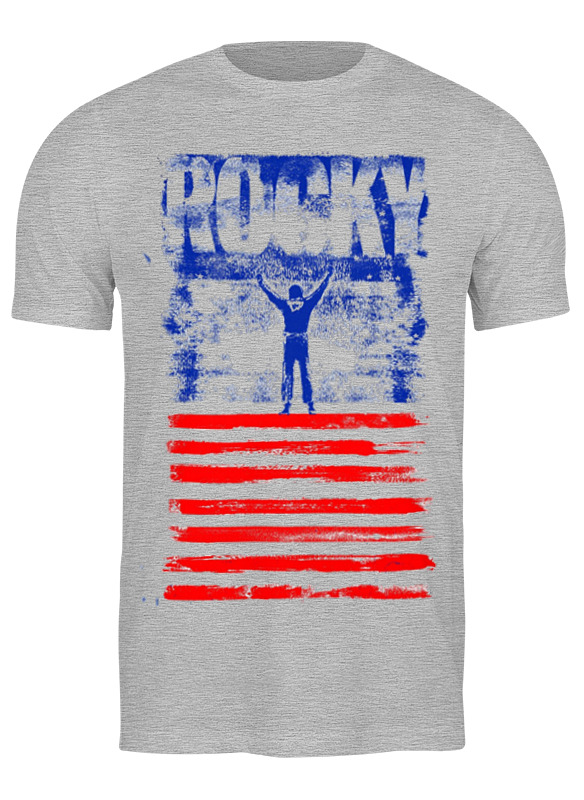 

Футболка мужская Printio Rocky / рокки серая 2XL, Серый, Rocky / рокки