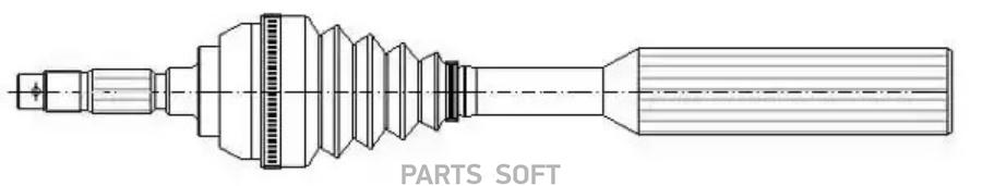 Полуось Metelli 170385