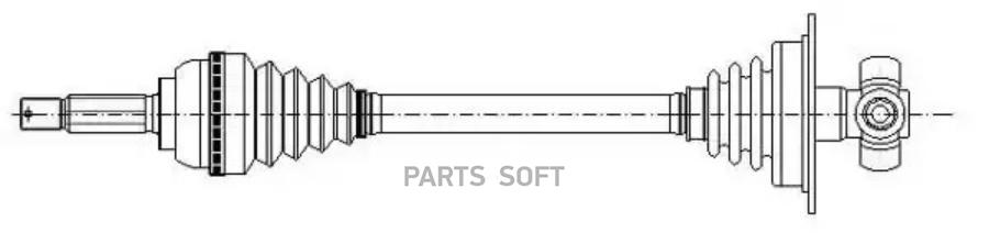 Полуось Metelli 170297