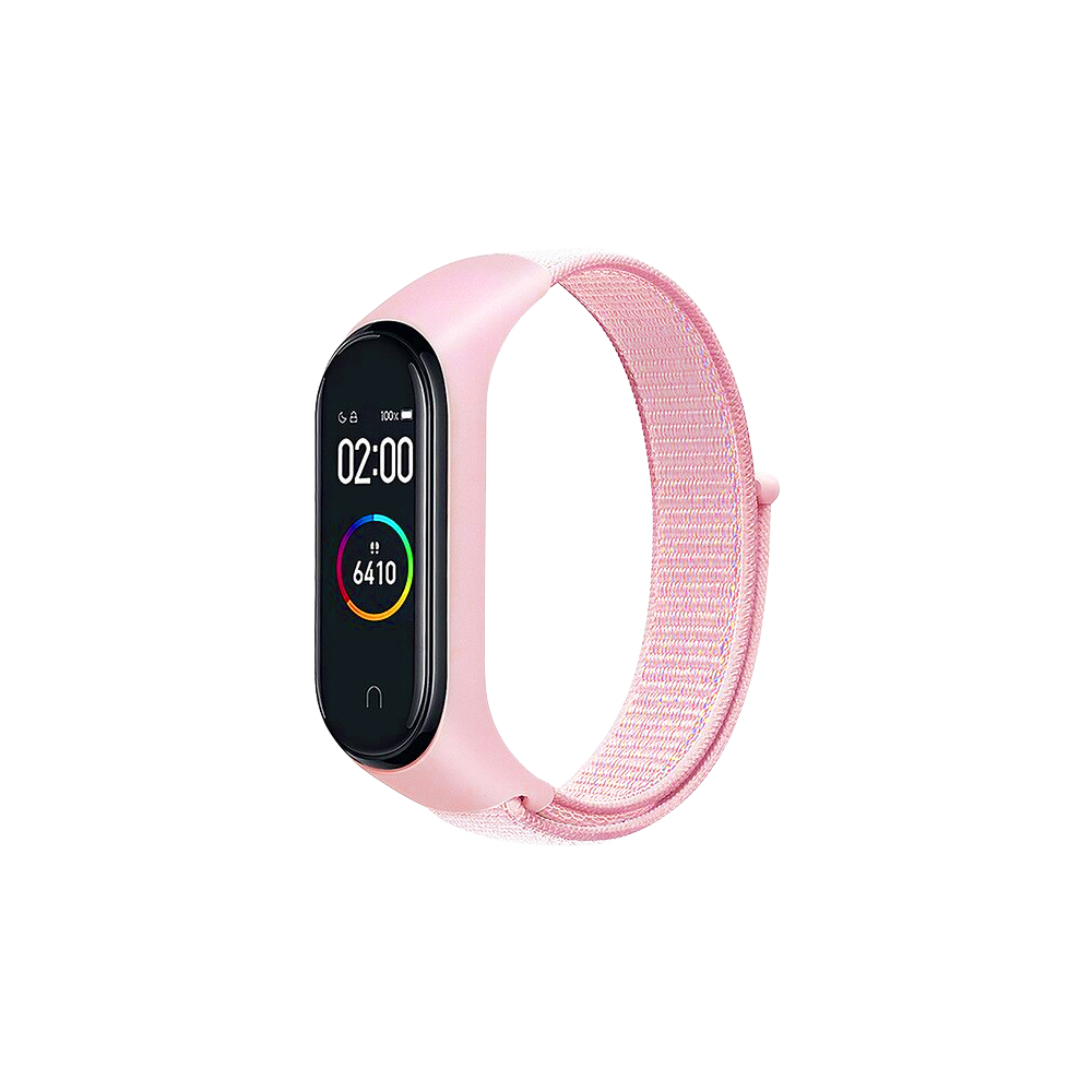 Ремешок DF xiNylonband-01 для Xiaomi Mi Band 3/4/5 розовый (DF XINYLONBAND-01)