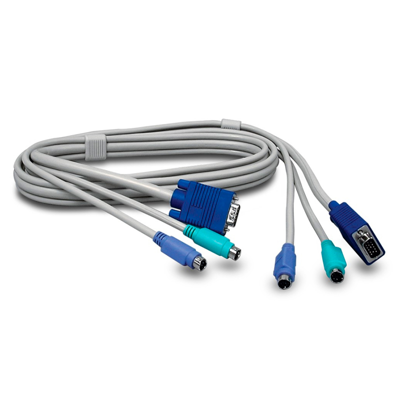 Кабель TRENDnet PS2VGA - PS2VGA вилка-вилка 18м TK-C06 серый 175₽