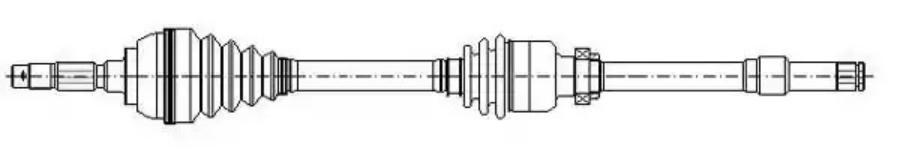 Полуось Metelli 170101