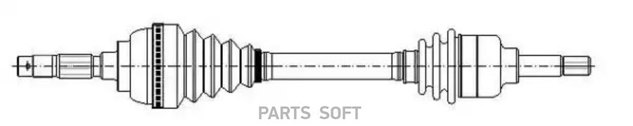 Полуось Metelli 170084