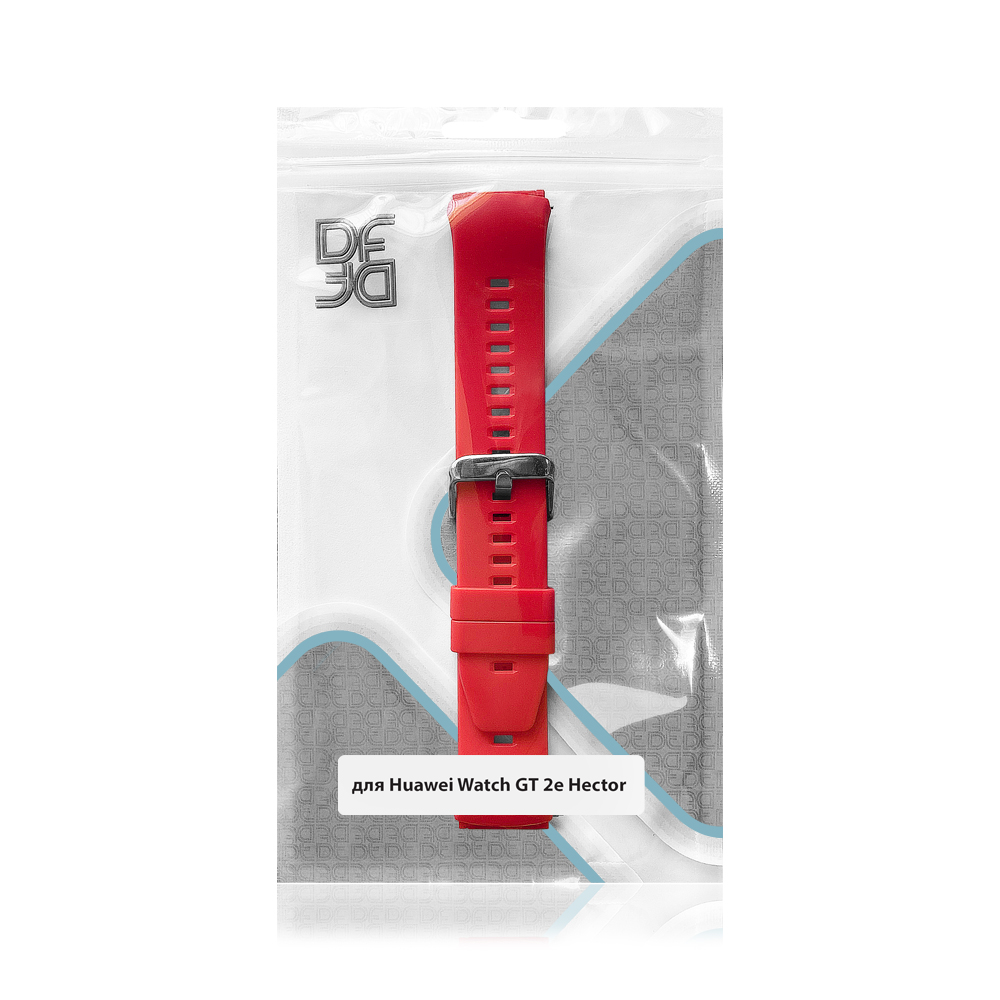 

Ремешок DF hwClassicband-03 для Huawei Watch GT 2e Hector красный