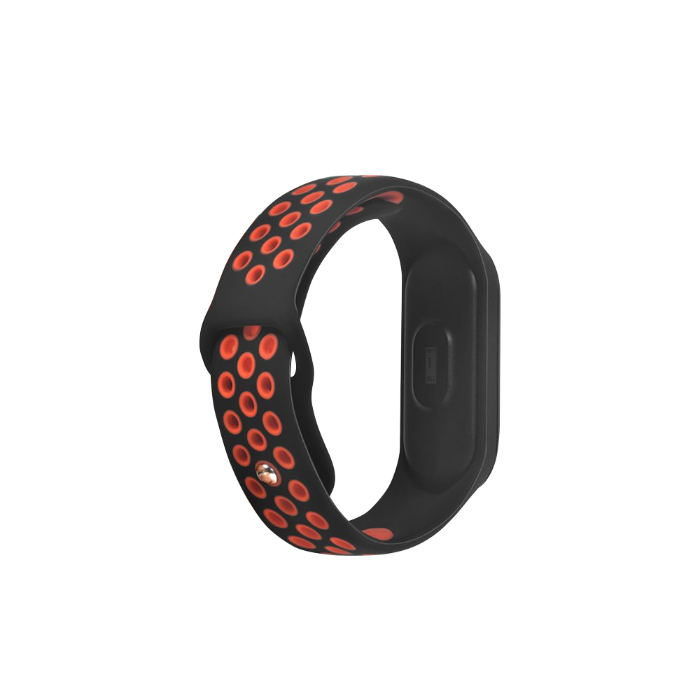 

Ремешок DF xiSportband-02 для Xiaomi Mi Band 3/4 черный/красный