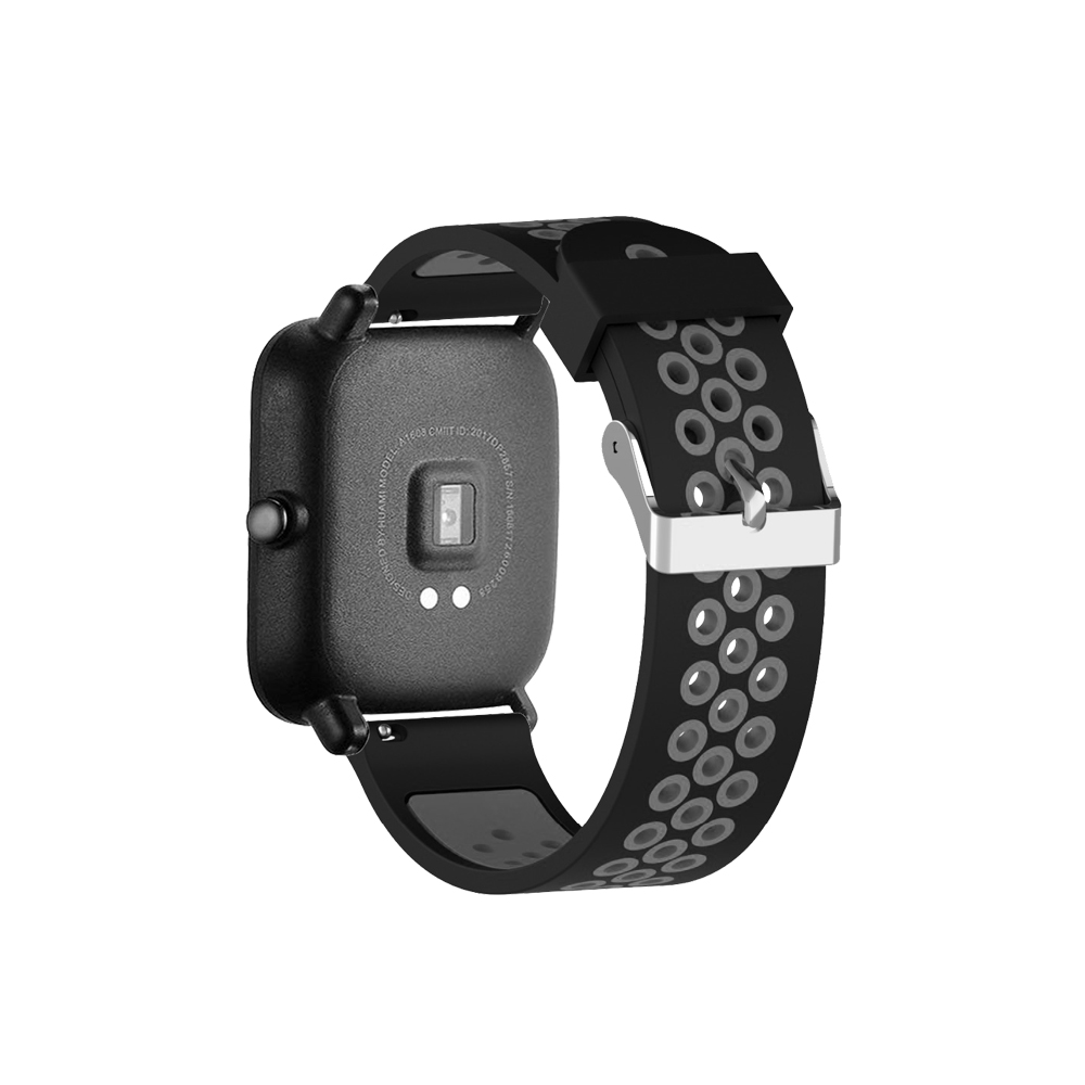 

Ремешок DF xiSportband-01 для Xiaomi Amazfit Bip черный/серый