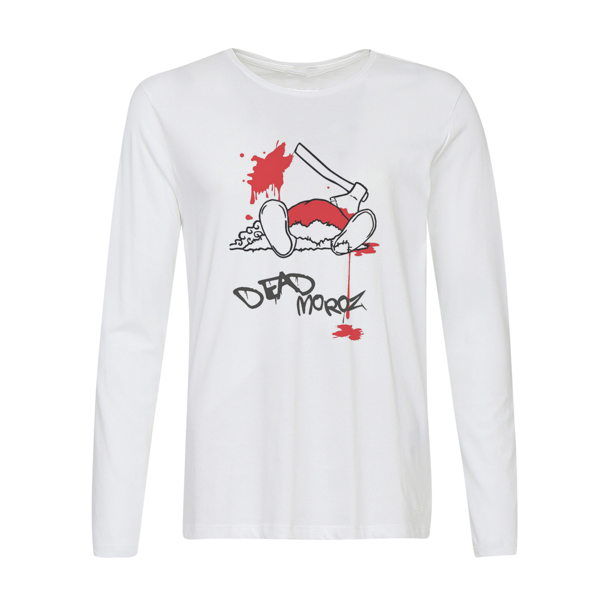 

Лонгслив CoolPodarok Dead Moroz. Новый год, Белый, w0111416