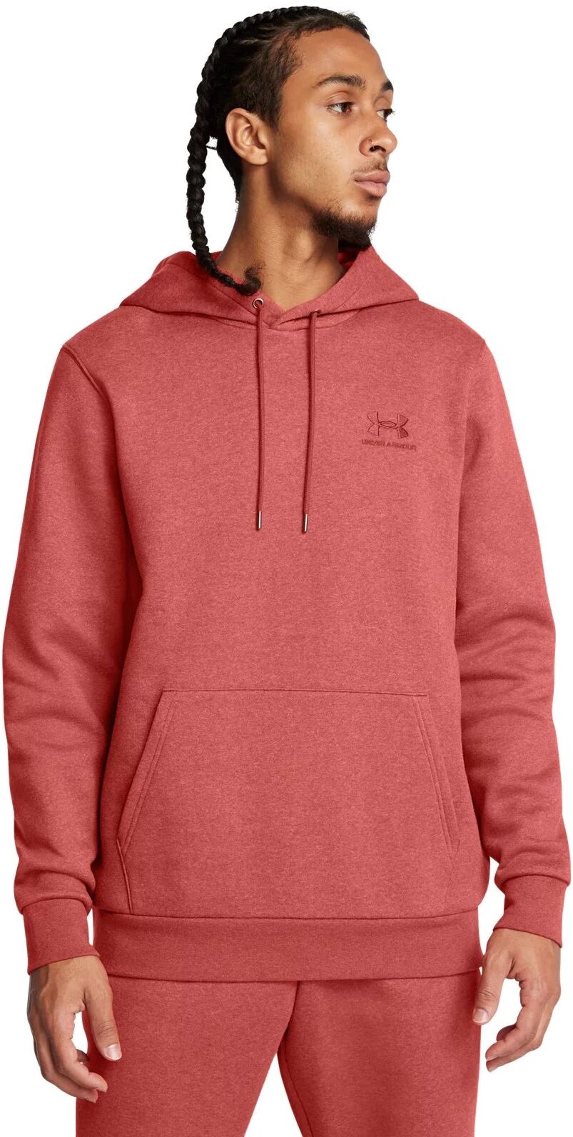 Худи мужское Under Armour UA Essential Fleece Hoodie красное XL