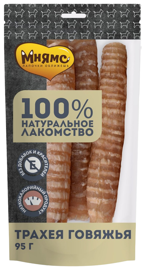 

Лакомство для собак Мнямс Трахея говяжья, 95 г