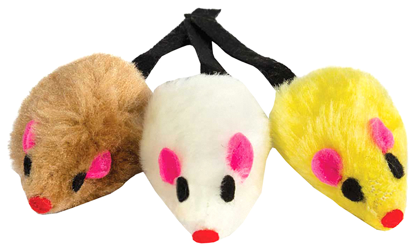 

Набор игрушек для кошек Triol Мышь, 3 шт