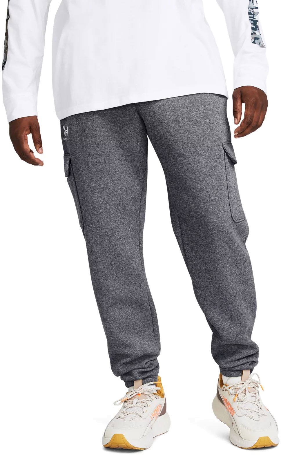 

Спортивные брюки мужские Under Armour UA Essential Flc Cargo Pant серые LG, Серый, UA Essential Flc Cargo Pant