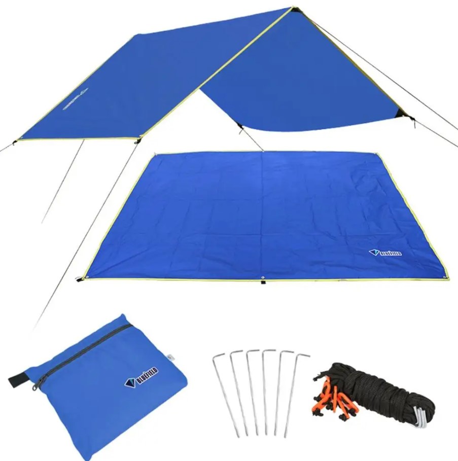 Влагонепроницаемый тент коврик для кемпинга TOP-Store Awning Mat 180х220 см синий