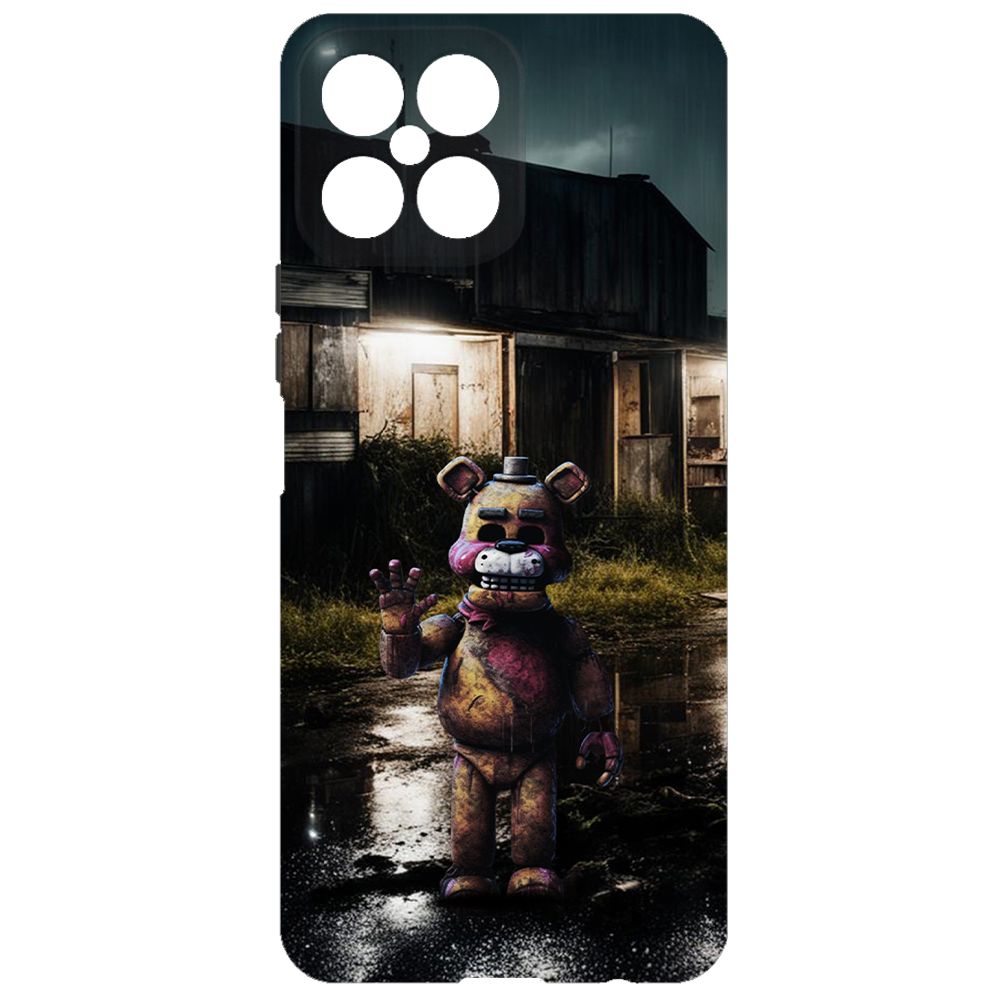 

Чехол-накладка Krutoff Soft Case ФНАФ - Фредди под дождем для Honor X8 черный