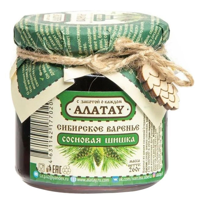 Варенье из сосновых шишек Алатау натуральное 200 мл