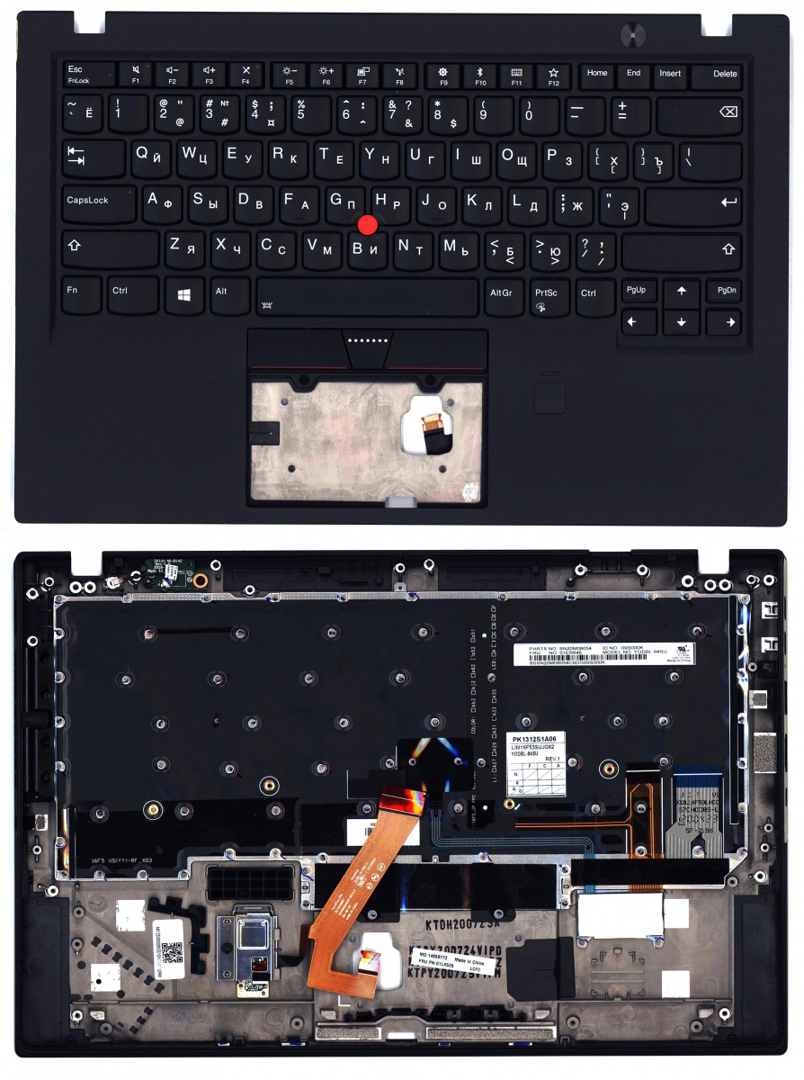 

Клавиатура OEM для ноутбука Lenovo ThinkPad X1 Carbon G5, для Lenovo ThinkPad X1 Carbon G5, p/n: 01LX569, 01LX529, 01HY068