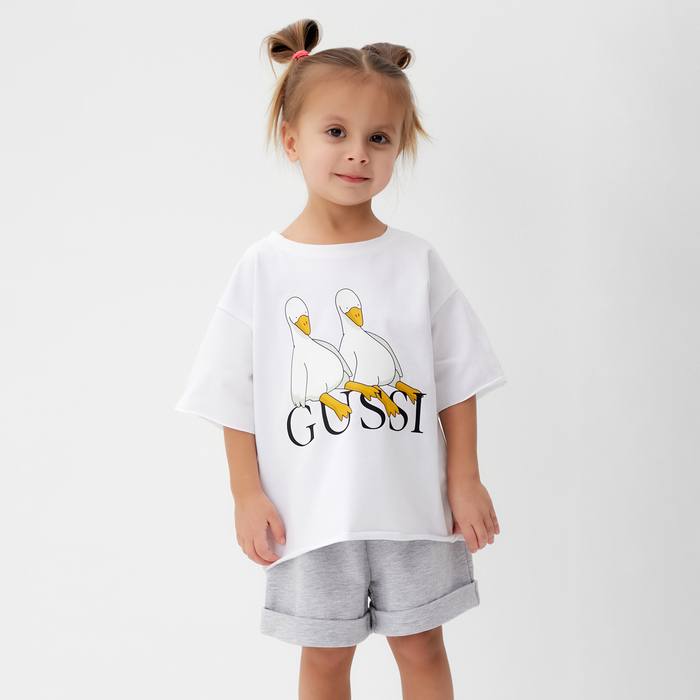 

Футболка детская KAFTAN Gussi, белый, 110, Gussi