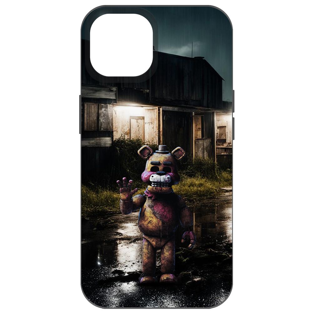 

Чехол-накладка Krutoff Soft Case ФНАФ - Фредди под дождем для iPhone 14 черный