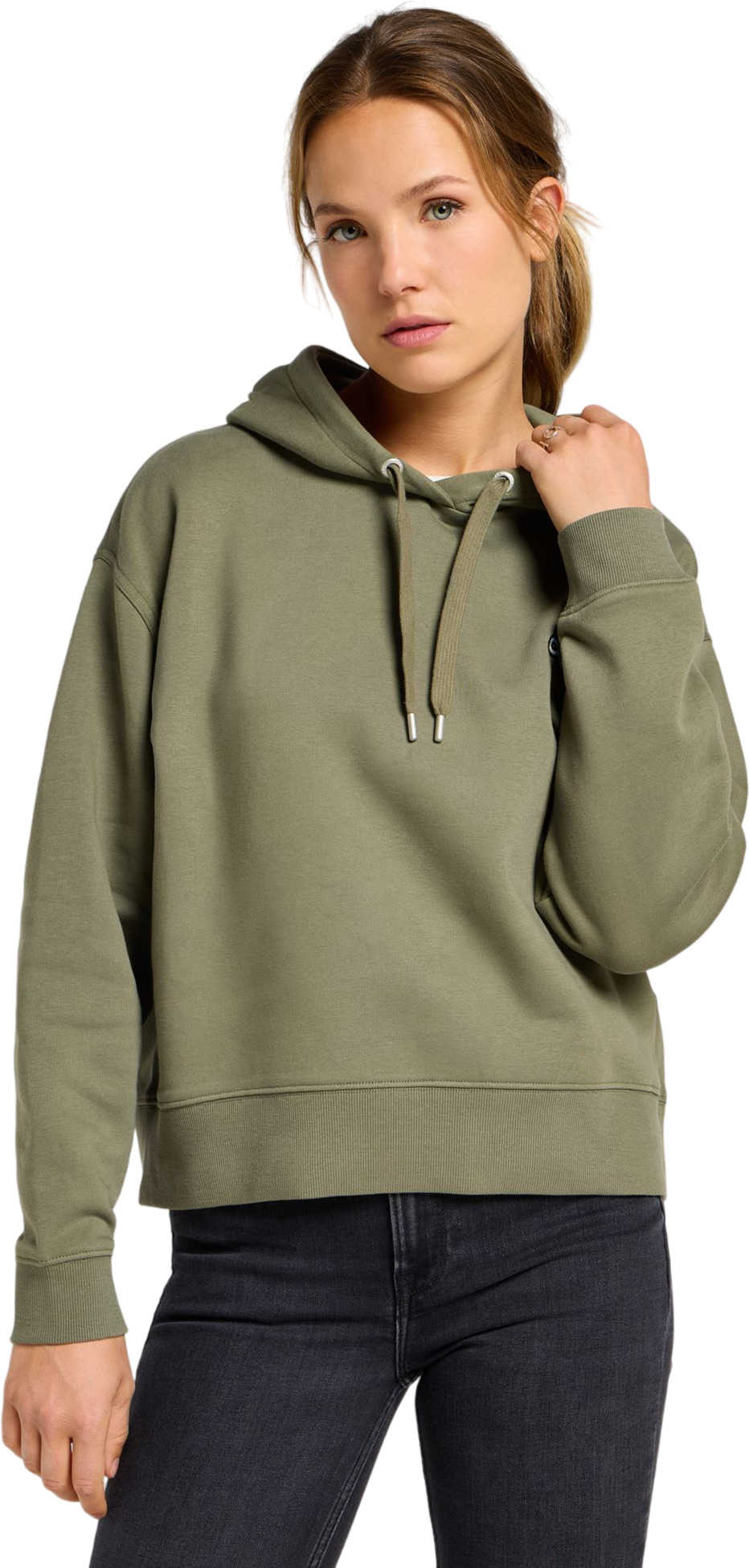 

Худи женское Lee LOGO HOODIE MERCANTILE зеленое L, Зеленый, LOGO HOODIE MERCANTILE
