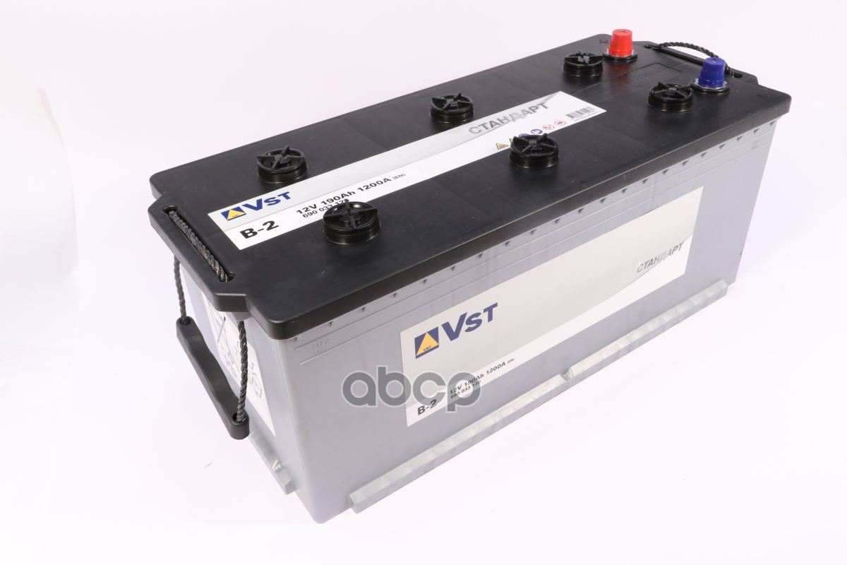

Аккумулятор 12V 190Ah 1200A 513Х223Х223 Полярность 4 VST 690033120