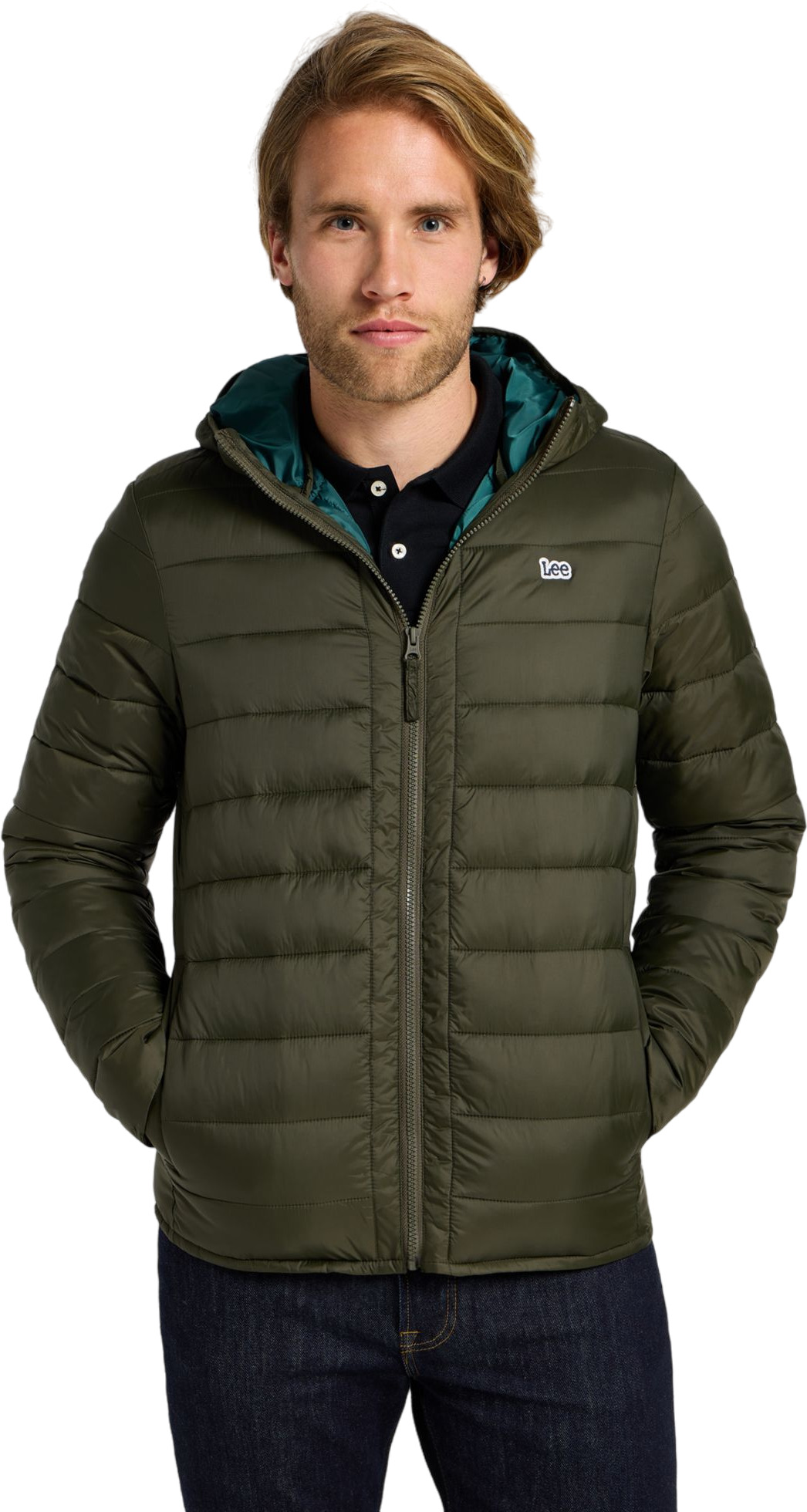 Куртка мужская Lee LIGHT PUFFER JKT зеленая L 13599₽