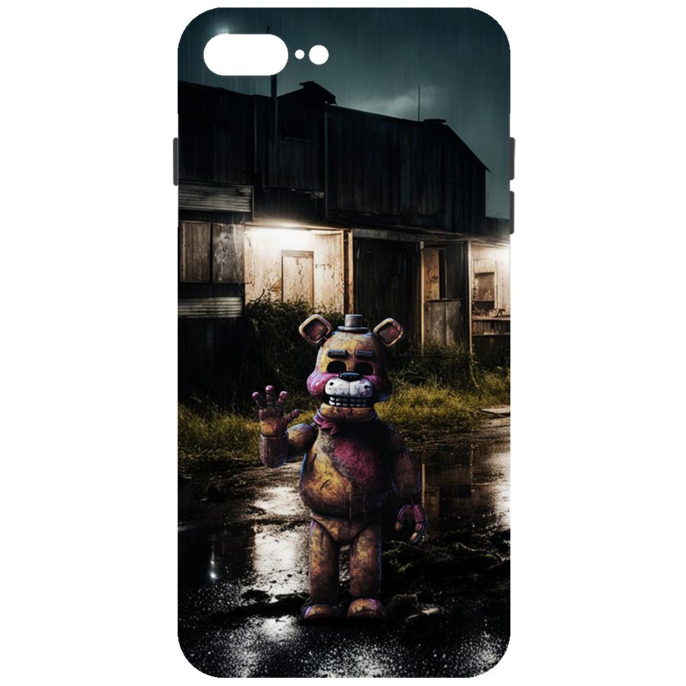 

Чехол-накладка Krutoff Soft Case ФНАФ - Фредди под дождем для iPhone 7 Plus/8 Plus черный