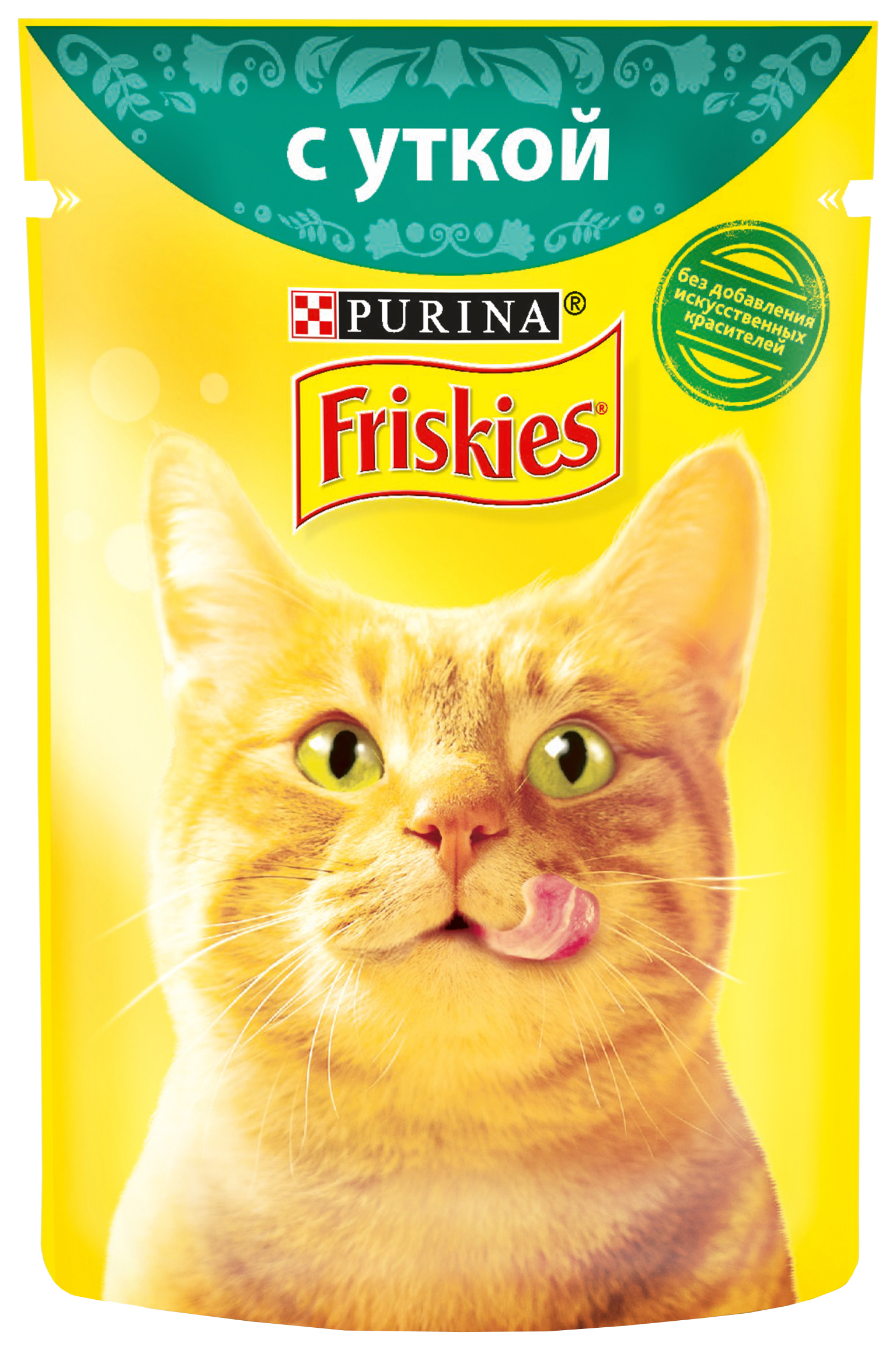 фото Влажный корм для взрослых кошек friskies с уткой в подливе, 85 г