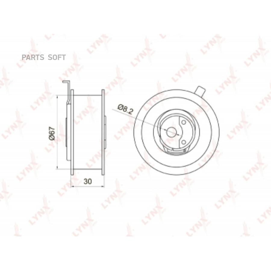 

LYNXAUTO PB1003 Ролик натяжной ремня ГРМ