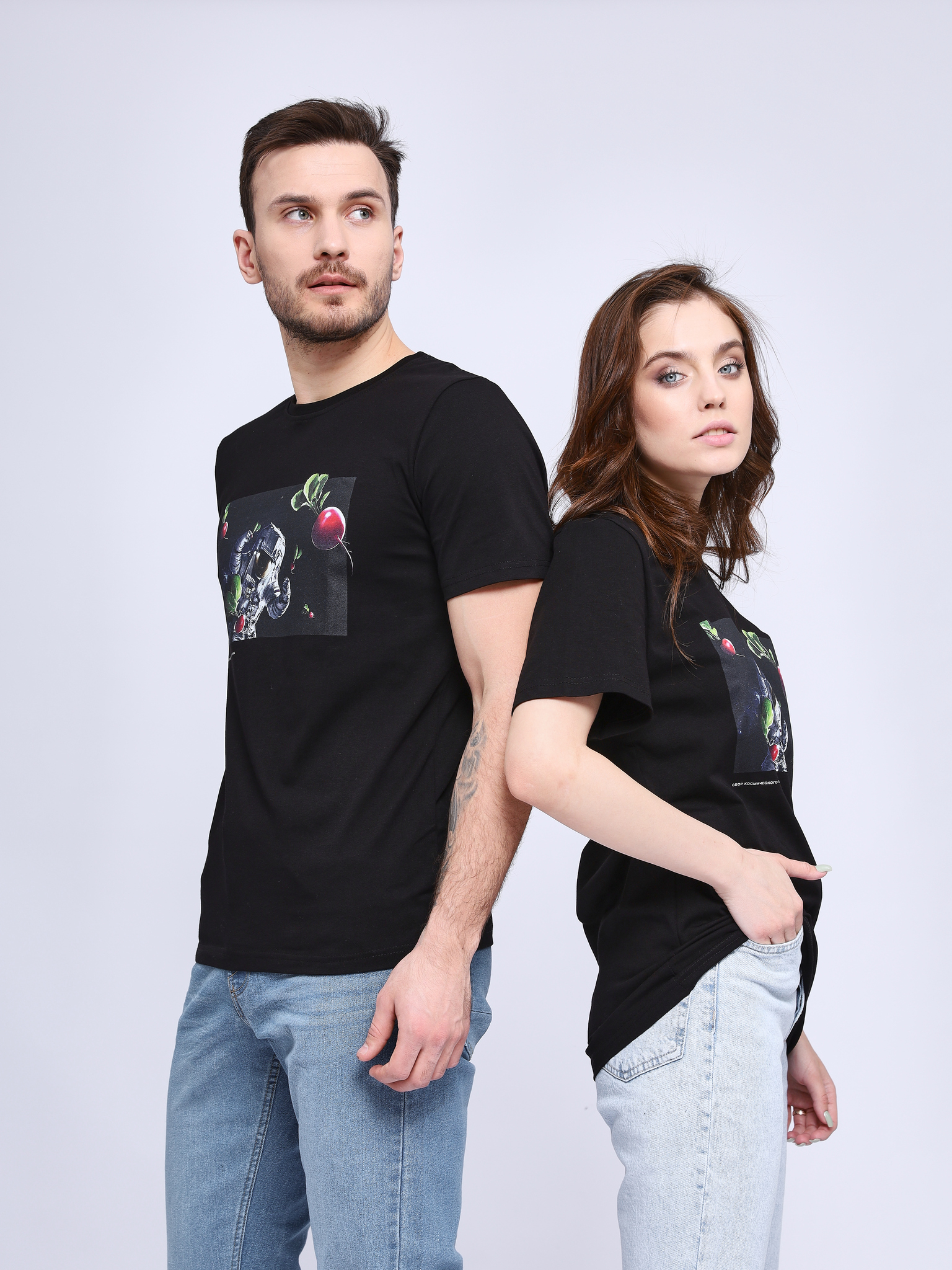 Футболка унисекс КосмоМерч Ф_6 черная XS