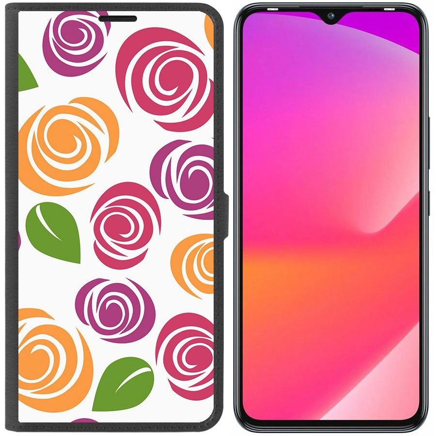 

Чехол-книжка Eco Book для Infinix Smart 6 Plus Цветочный паттерн 6