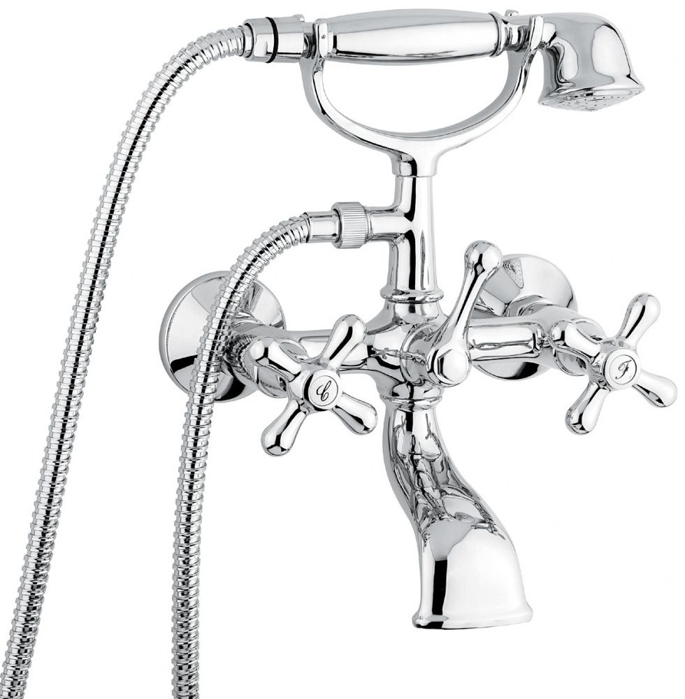 

Смеситель Emmevi Deco Classic с ручным душем для ванной, цвет хром 12011CR