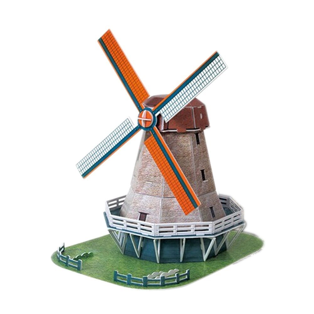 Пазл DIY Голландская мельница 3D макет 45 деталей 2801W