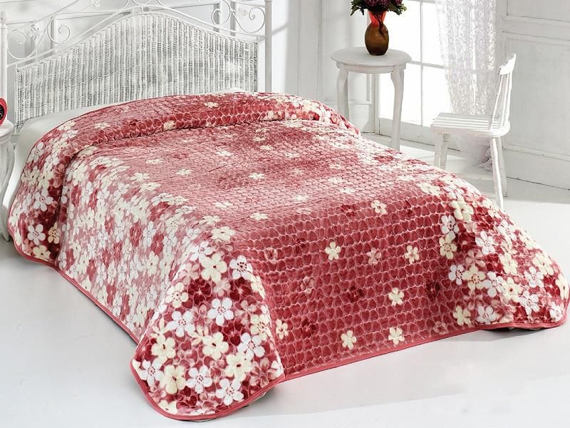 Плед из полиэстера KARVEN SUPER SOFT P948 EVLEN V2-B005 розовый 220х240