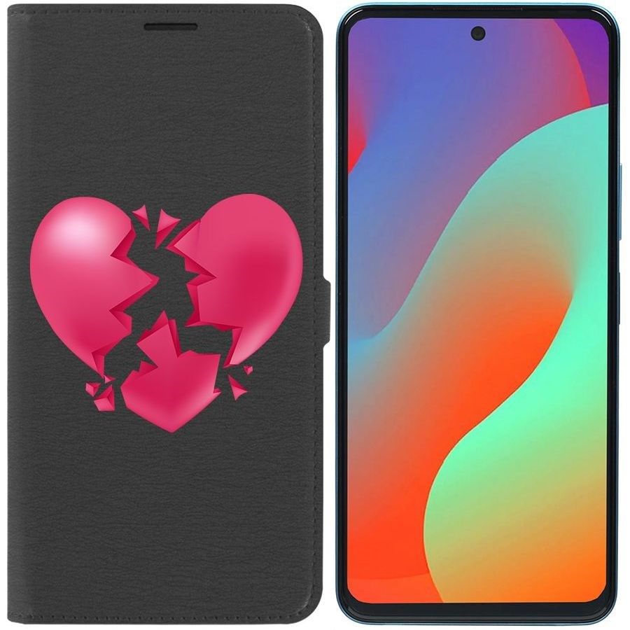 

Чехол-книжка Eco Book для Infinix Hot 20S Разбитое сердце