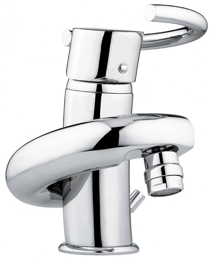

Смеситель Emmevi Twist с донным клапаном для биде, цвет матовый хром-хром 6604SC