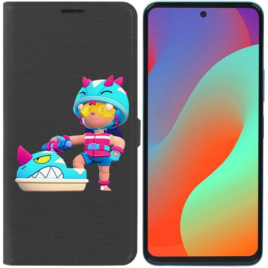 

Чехол-книжка Eco Book для Infinix Hot 20S Brawl Stars-Аквабайкер Джеки