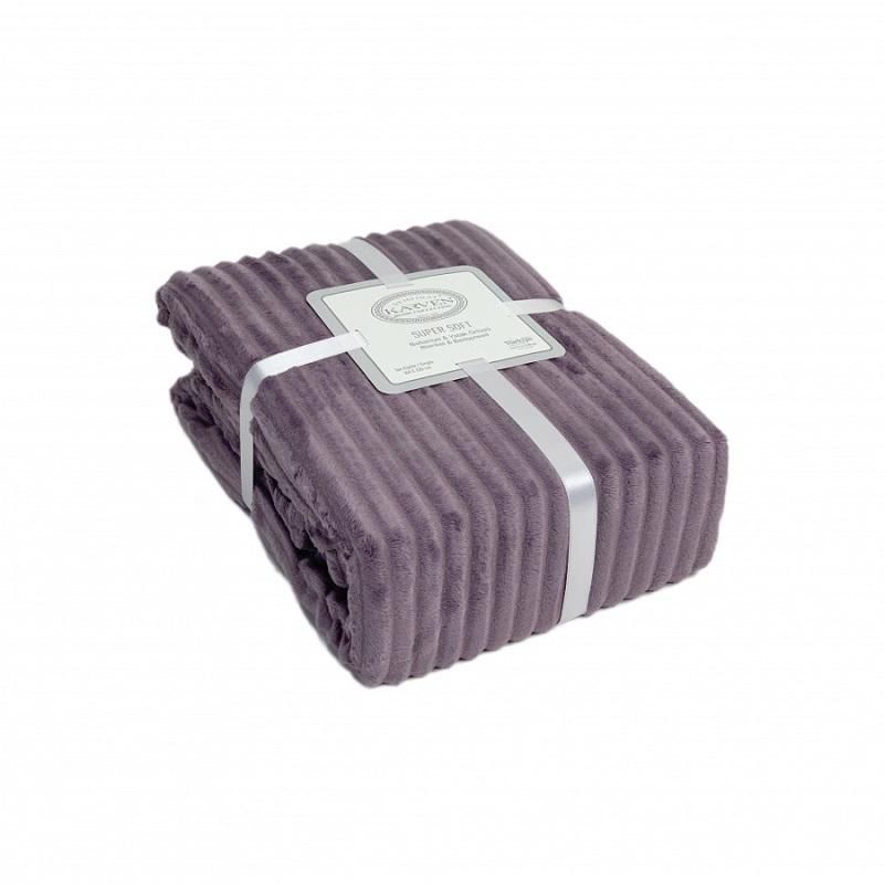 Плед из полиэстера KARVEN SUPER SOFT P942 DIAS лиловый 200х220