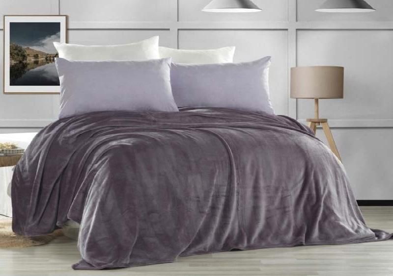 Плед из полиэстера KARVEN SUPER SOFT P942 VIGAN лиловый 200х220