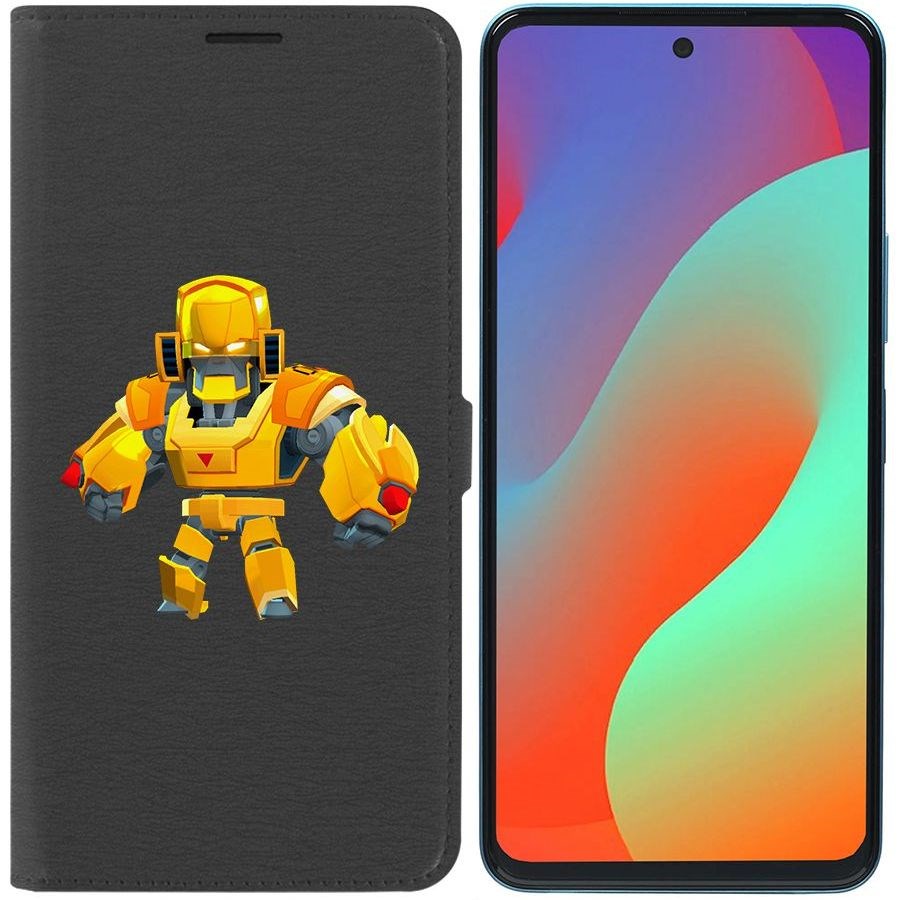 

Чехол-книжка Eco Book для Infinix Hot 20S Brawl Stars-Бо Золотой Меха